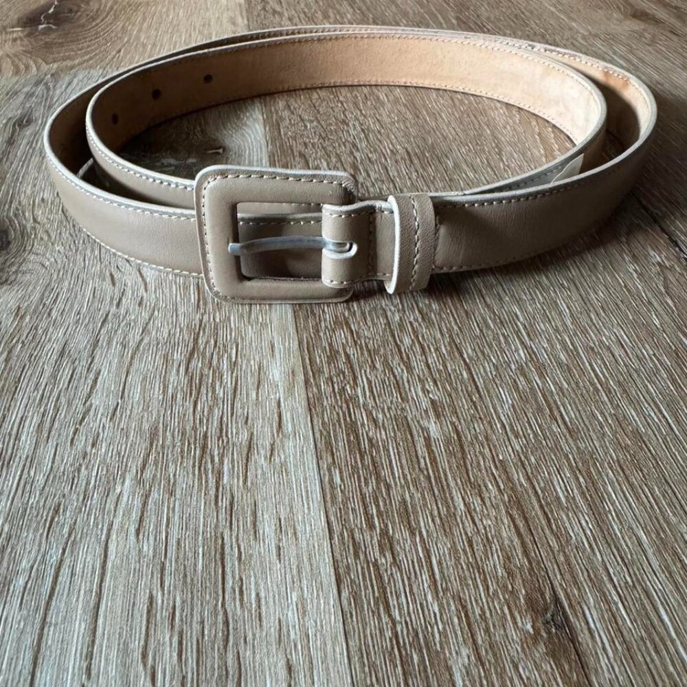 Talbots Belt Womens Cream Vintage Italian Leather Size‎ XL
